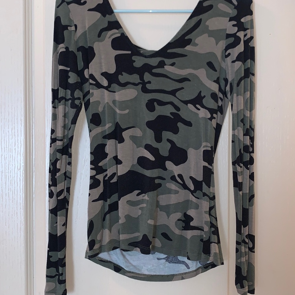Green and black long sleeve